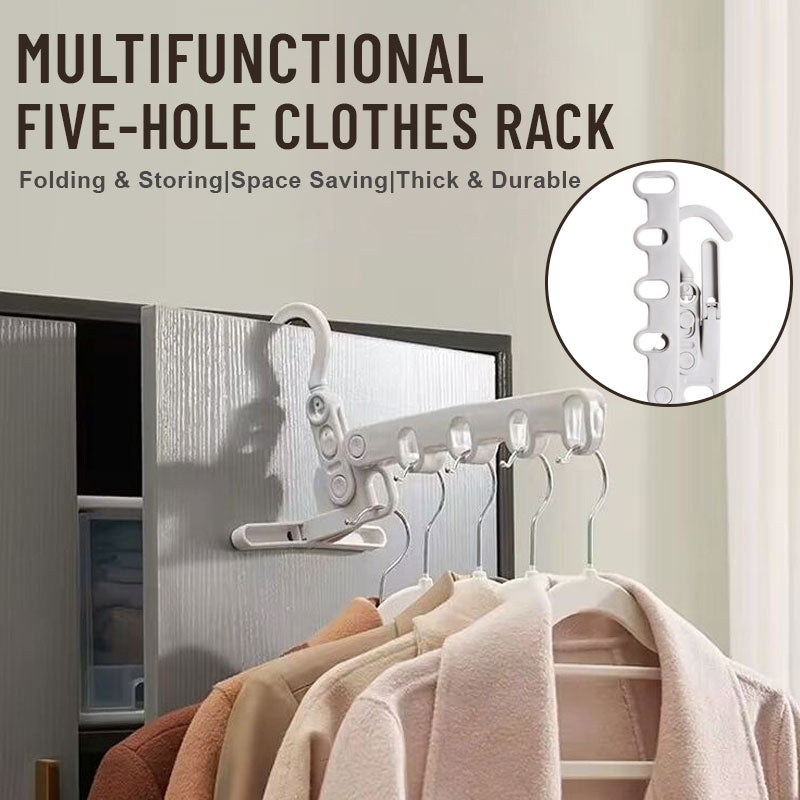 Multifunctional Five-Hole Clothes Rack