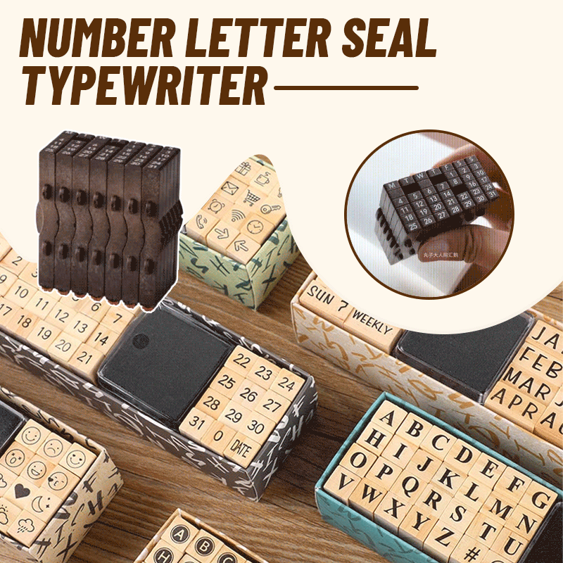 Number Letter Seal Typewriter