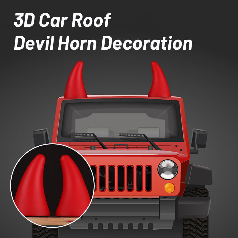 3D Car Roof Devil Horn Decoration