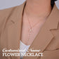 Customized Name Flower Necklace