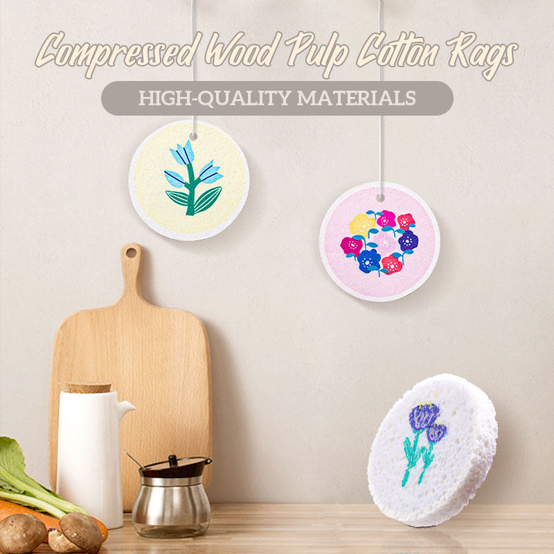 Compressed Wood Pulp Cotton Rags