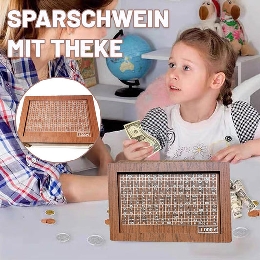 Sparschwein mit Theke/Piggy bank with counter