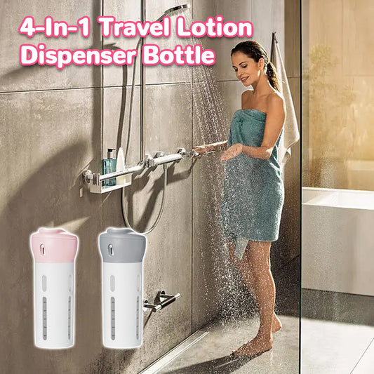 4-In-1 Travel Lotion Dispenser Bottle