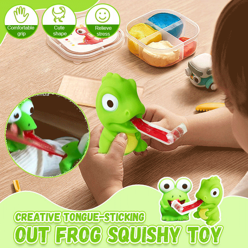 Creative Tongue-sticking-out Frog Squishy Toy