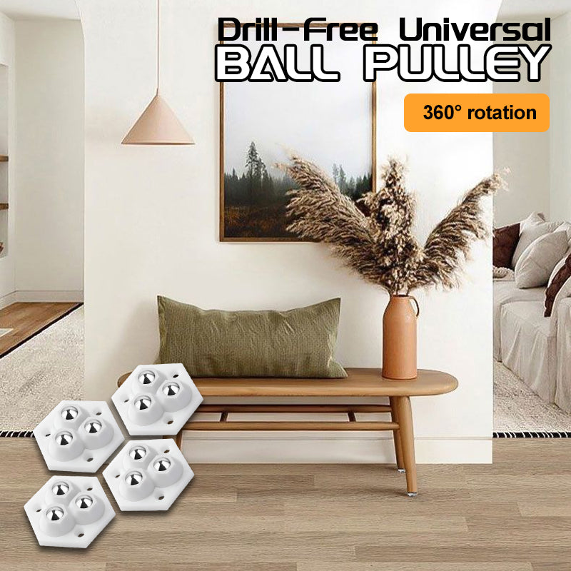 Drill-Free Universal Ball Pulley