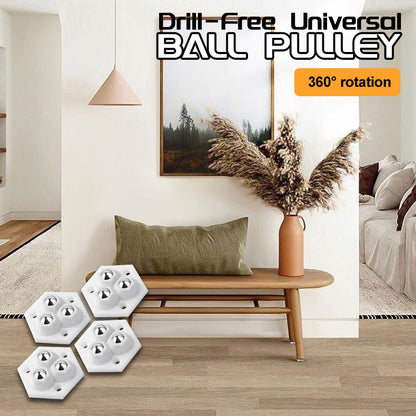 Drill-Free Universal Ball Pulley