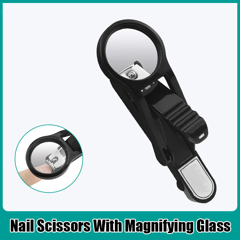 Nail Scissors With Magnifying Glass