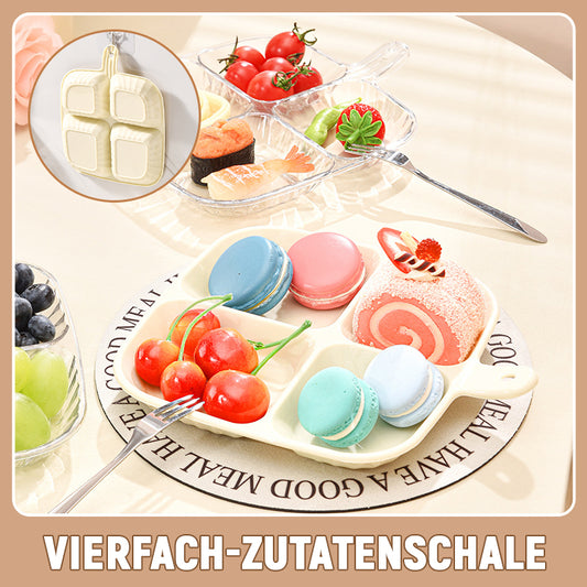 Mehrzweck-Zutatentablett mit vier Fächern für die Küche/Multi-purpose food preparation tray