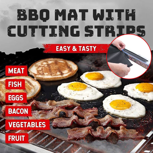 Bbq Mat With Cutting Strips