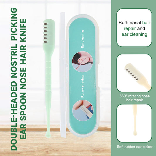 Double-Headed Nostril Picking Ear Spoon Nose Hair Knife