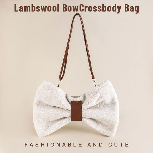Lambswool Bow Crossbody Bag