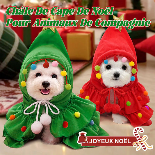 Châle De Cape De Noël Pour Animaux De Compagnie/Christmas pet cape shawl