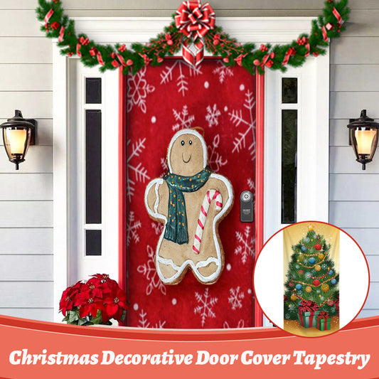 Christmas Decorative Door Cover Tapestry