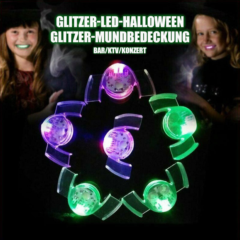 Glitzer-LED-Halloween-Glitzer-Mundbedeckung