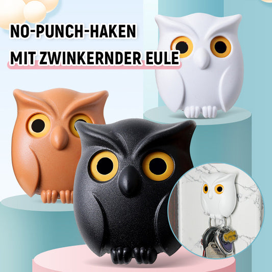 No-Punch-Haken mit zwinkernder Eule