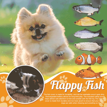 Electric Dancing Fish Cat Catnip Toy