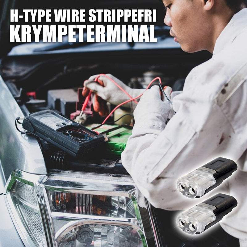 H-Type Wire Strippefri Krympeterminal/H type no stripping crimp terminal