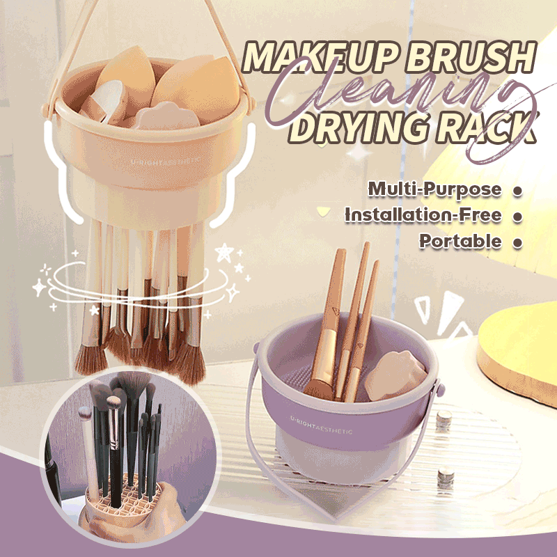 Makeup Brush Cleaning Drying Rack