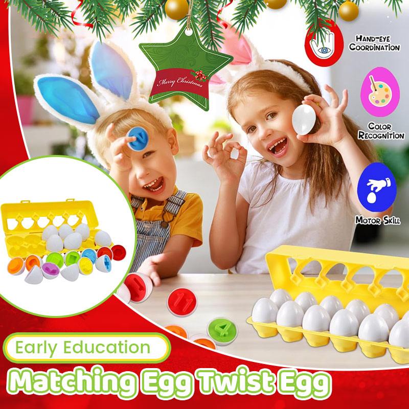 Early Education Matching Egg Twist Egg