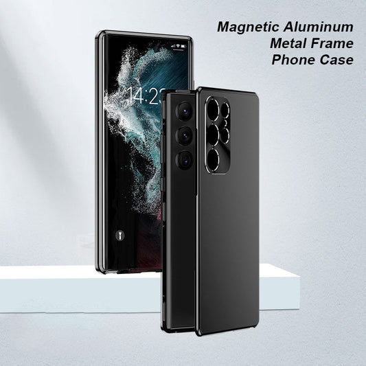Samsung Galaxy Magnetic Aluminum Metal Frame Phone Case For S23/S22/S21 ultra plus