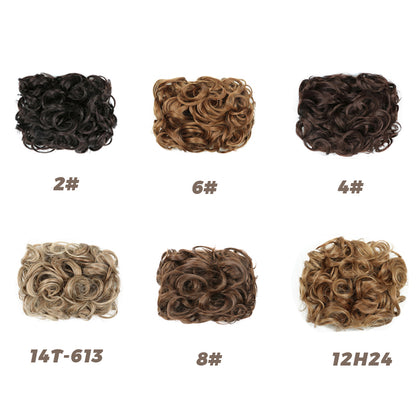 Extension De Chignon Pour Cheveux Bouclés Courts Et Désordonnés / Extension of Short and Messy Curly Hair Bun