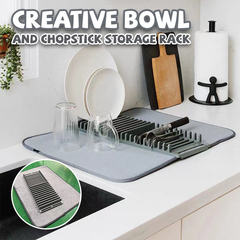 Creative Bowl And Chopstick Storage Rack