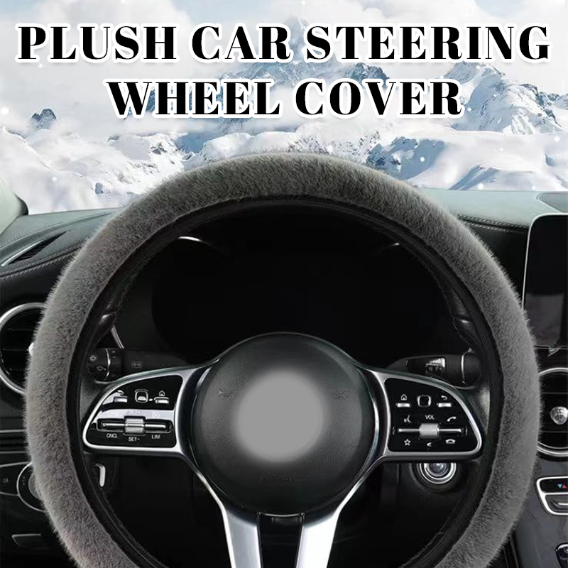 Plush Car Steering Wheel Cover