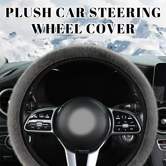 Plush Car Steering Wheel Cover