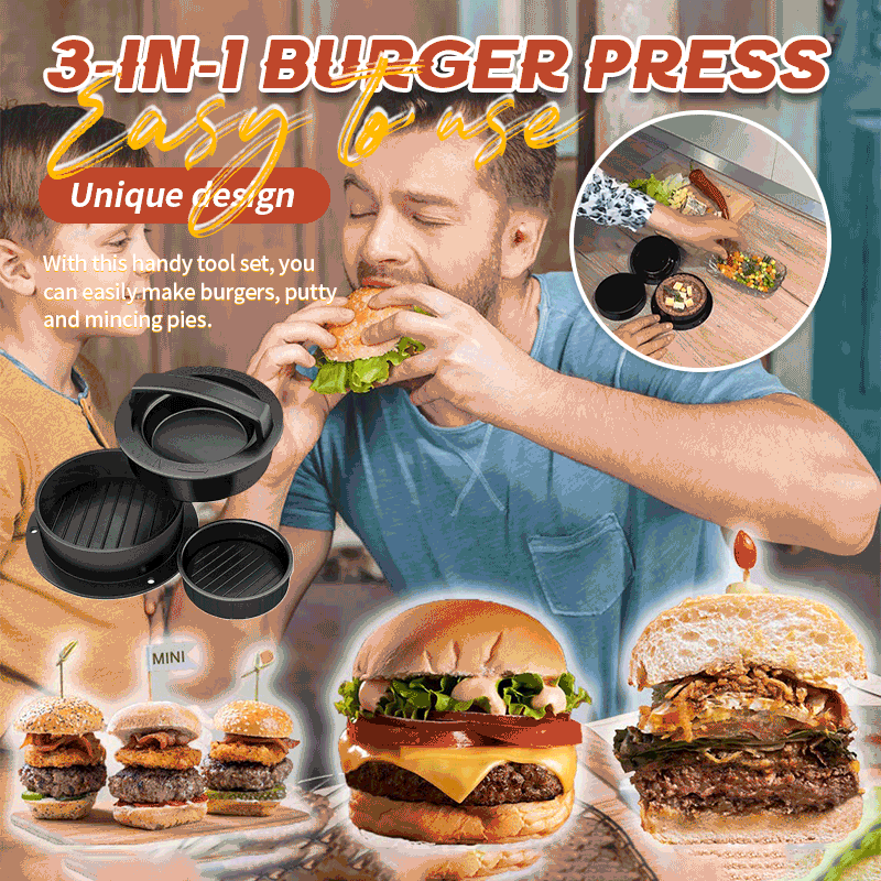 🔥3-in-1 Burger Press
