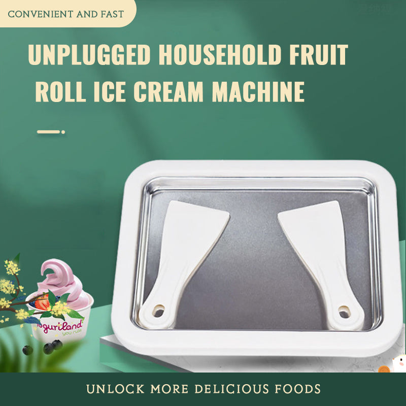 Unplugged Household Fruit Roll Ice Cream Machine