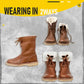 Vintage Buttery-Soft Waterproof Wool Lining Boots