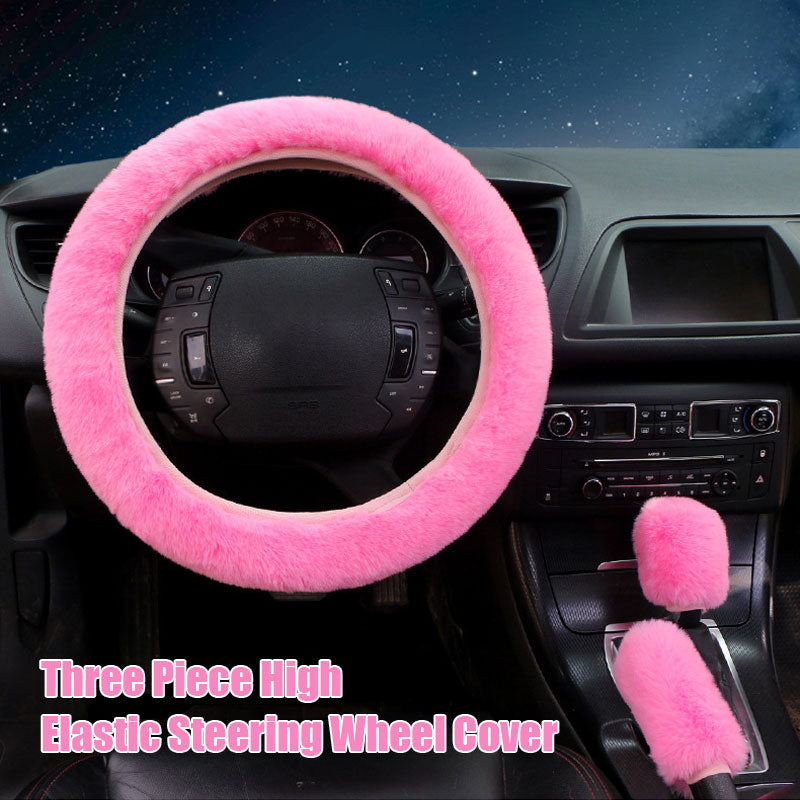 Three Piece High Elastic Steering Wheel Cover