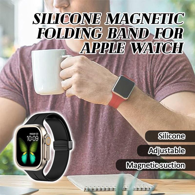 Silicone Magnetic Folding Band For Watch