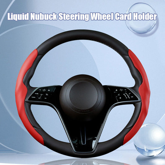 Liquid Nubuck Steering Wheel Card Holder
