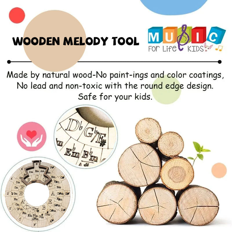 Wooden Melody Tool (for decoration only)
