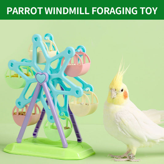 Parrot Windmill Foraging Toy