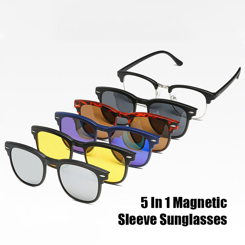 5 In 1 Magnetic Sleeve Sunglasses