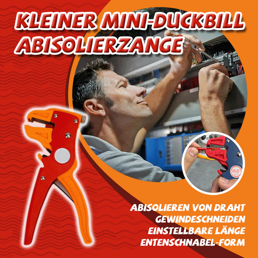 Kleine Mini-Entenschnabel-Abisolierzangen