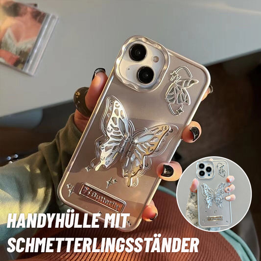 Handyhülle mit Schmetterlingsständer/Butterfly stand mobile phone case
