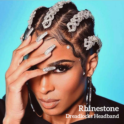 Rhinestone Dreadlocks Headband