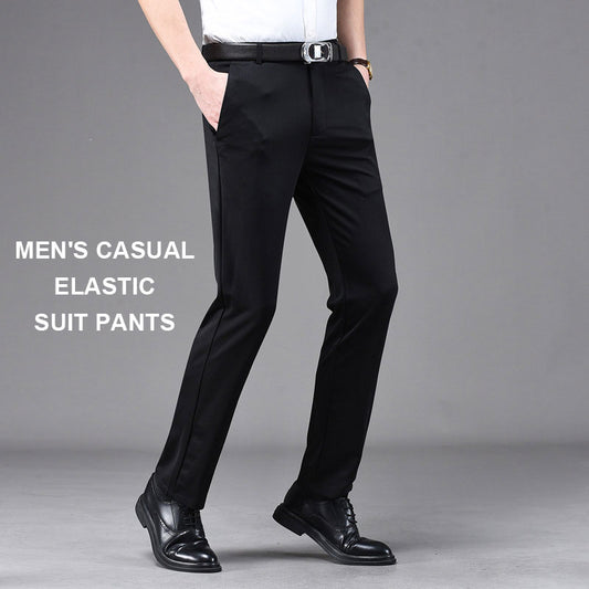 Men'S Casual Elastic Suit Pants