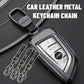Car Leather Metal Keychain Chain