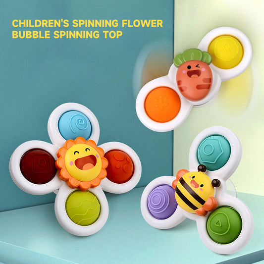 Children's Spinning Flower Bubble Spinning Top（3 Pcs）