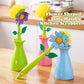 Flower Shaped Long Handle Kitchen Scrubber