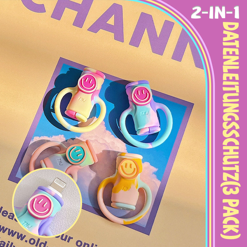 2-in-1-Datenleitungsschutz（3 Pack）/2-in-1 data cable protective cover