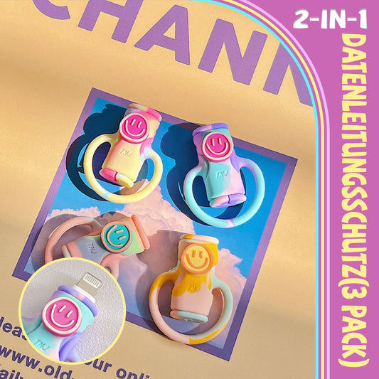 2-in-1-Datenleitungsschutz（3 Pack）/2-in-1 data cable protective cover