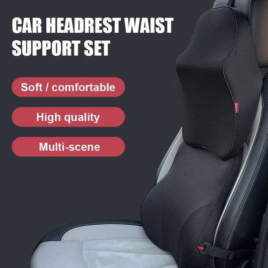 Car Headrest Waist Support Set