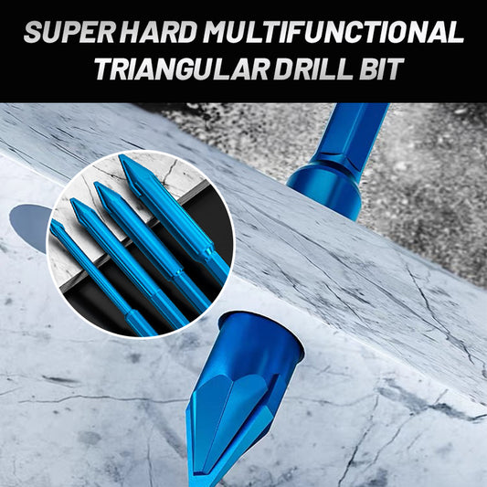 Super Hard Multifunctional Triangular Drill Bit