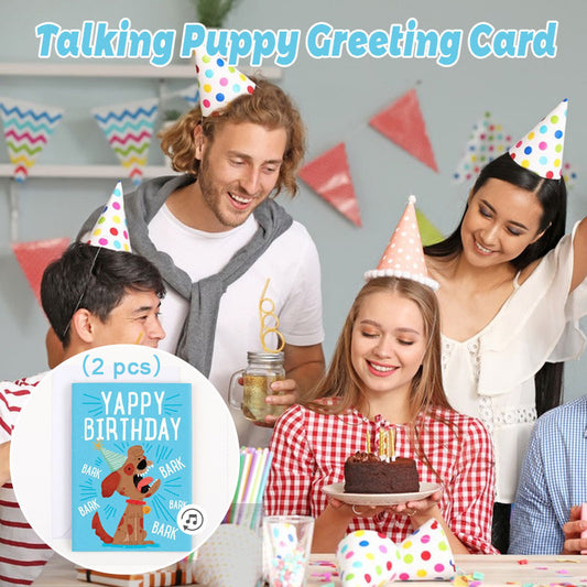 Talking Puppy Greeting Card（2 pcs）