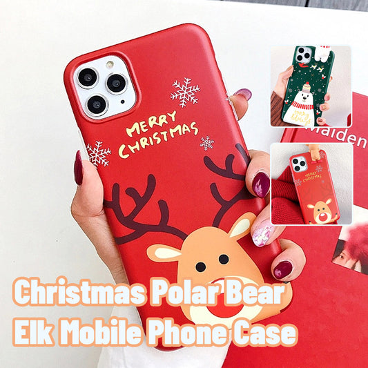 Christmas Polar Bear Elk Mobile Phone Case